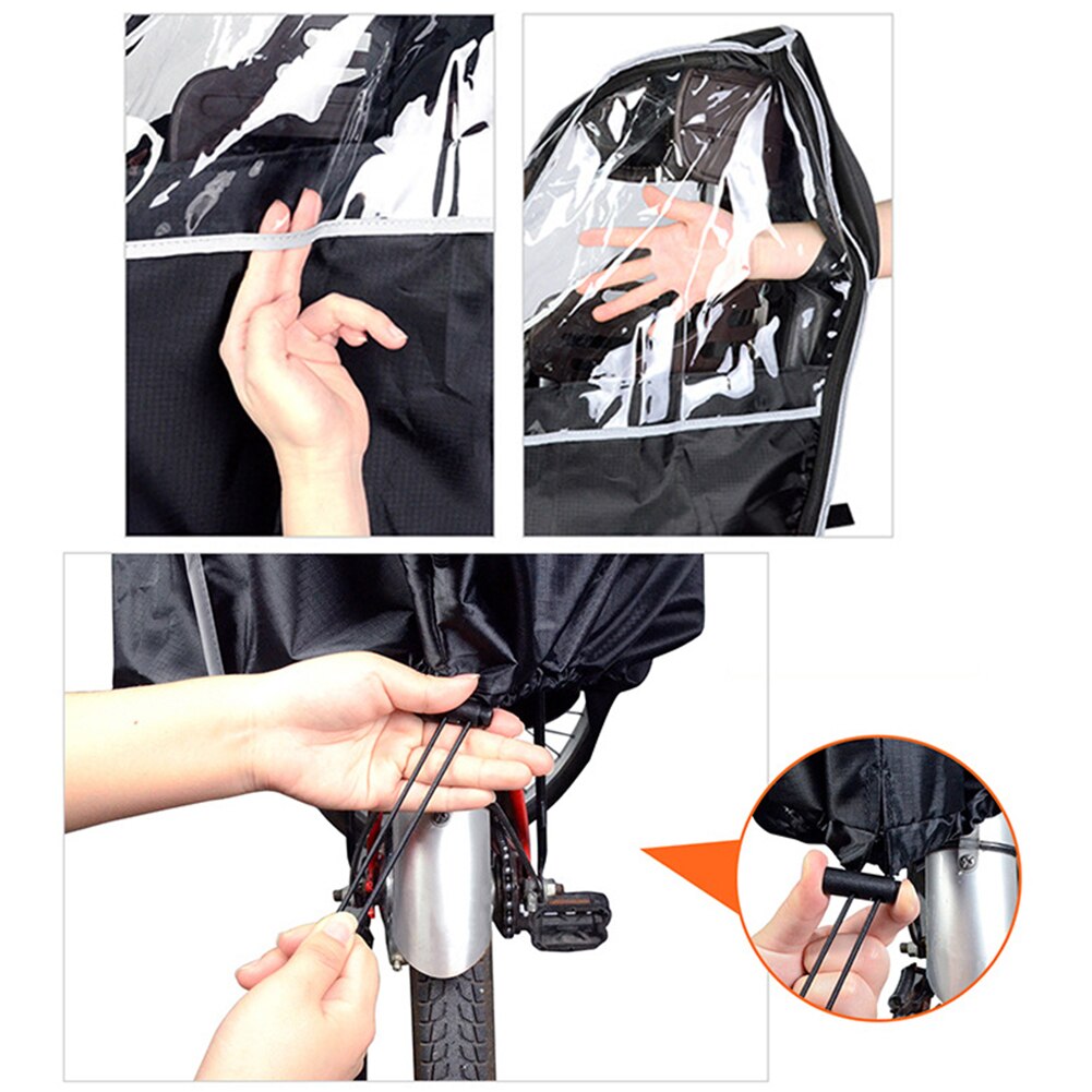 Bike Rain Cover Breathable Durable Bicycle Rain Protection Shield Bike Bicycle Protective Cover For Child Safety Seats