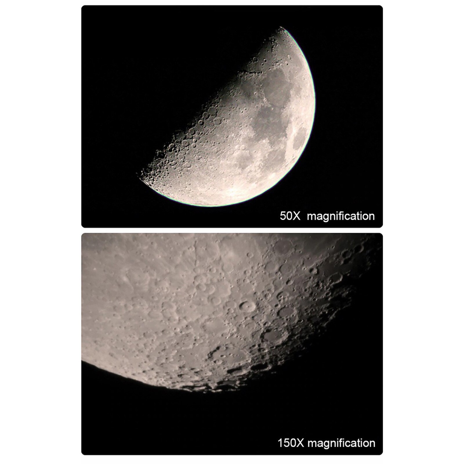 Wide-Angle Astronomical Telescope 150X Beginner Monocular Lunar Observation Telescope Student Space Observation #T2