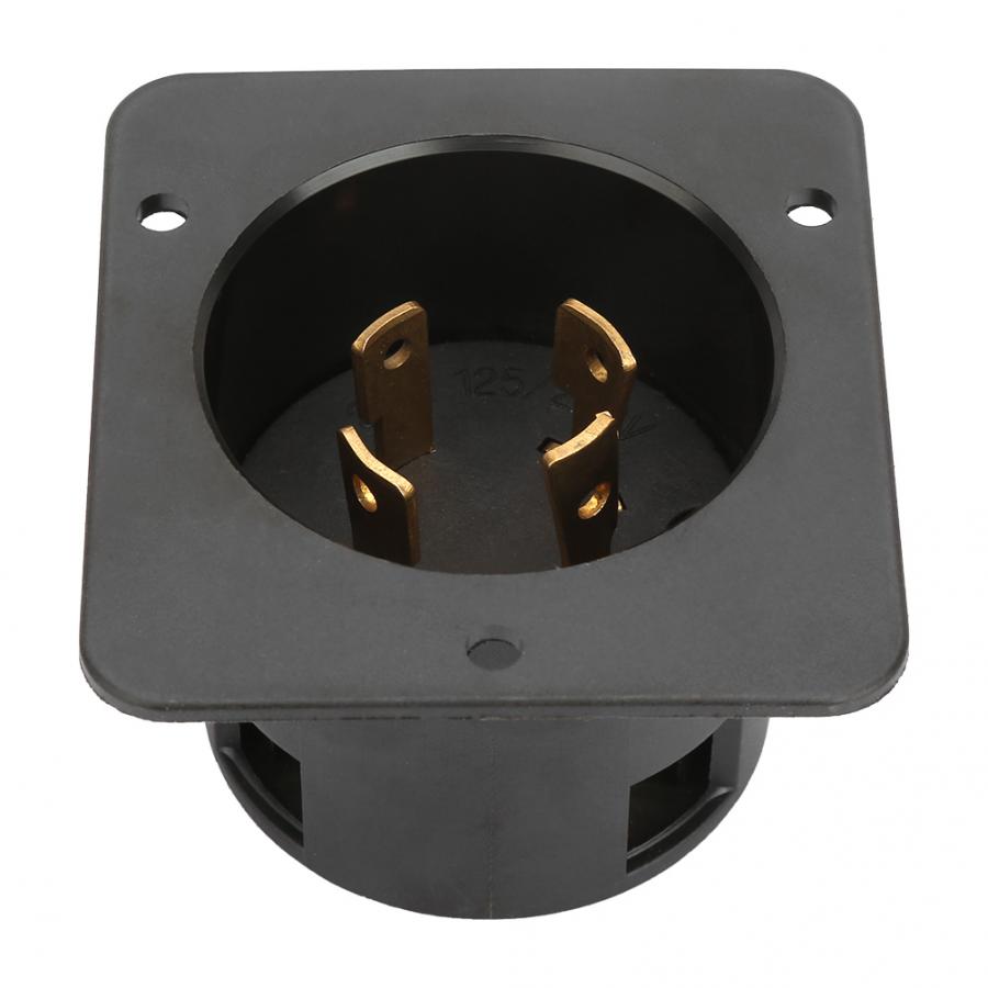 4-Hole US Socket Plug 30A 125V-250V UL Listed Industrial Generator Plug Electrical Socket L14-30C