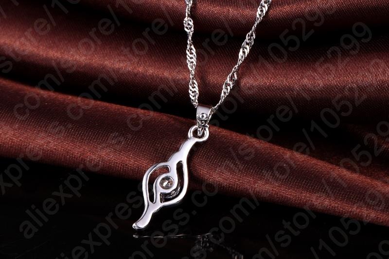 Top Fijne 925 Sterling Zilveren Mode Zirconia Ketting Earring Bruiloft Sieraden Set Voor Vrouwen