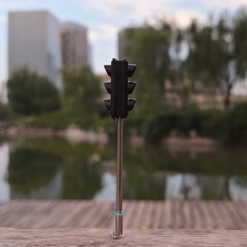 3PCS HO Scale Model Traffic Lights/Operating Pole Mount Overhead Traffic Lights with Controller/Train Railway/Railroad Layout