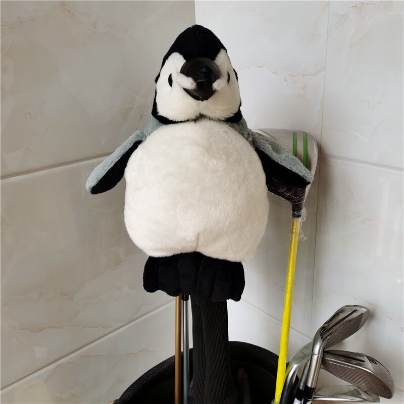 Plush Penguin golf driver headcover golf club 460cc Animal wood cover CUTE