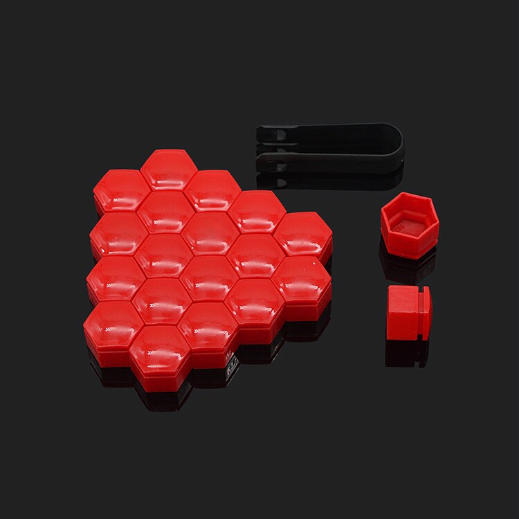 Tapacubos de coche de 22mm cubierta de tornillo, tuerca de rueda, cubierta de perno, tapas protectoras para pernos, Protector de tornillo de cubo, estilo para Buick Regal, 20 Uds.: Red