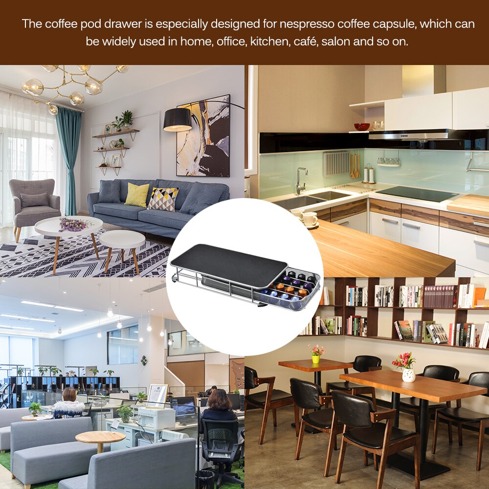 Nespresso kahvikapseleiden pidike pyörivä teline kahvikapseliteline dolce gusto kapselit annostelu säilytyshylly