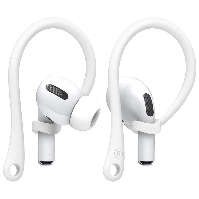 Ganchos anticaída para auriculares compatibles con Clips para auriculares para 3: Blanco