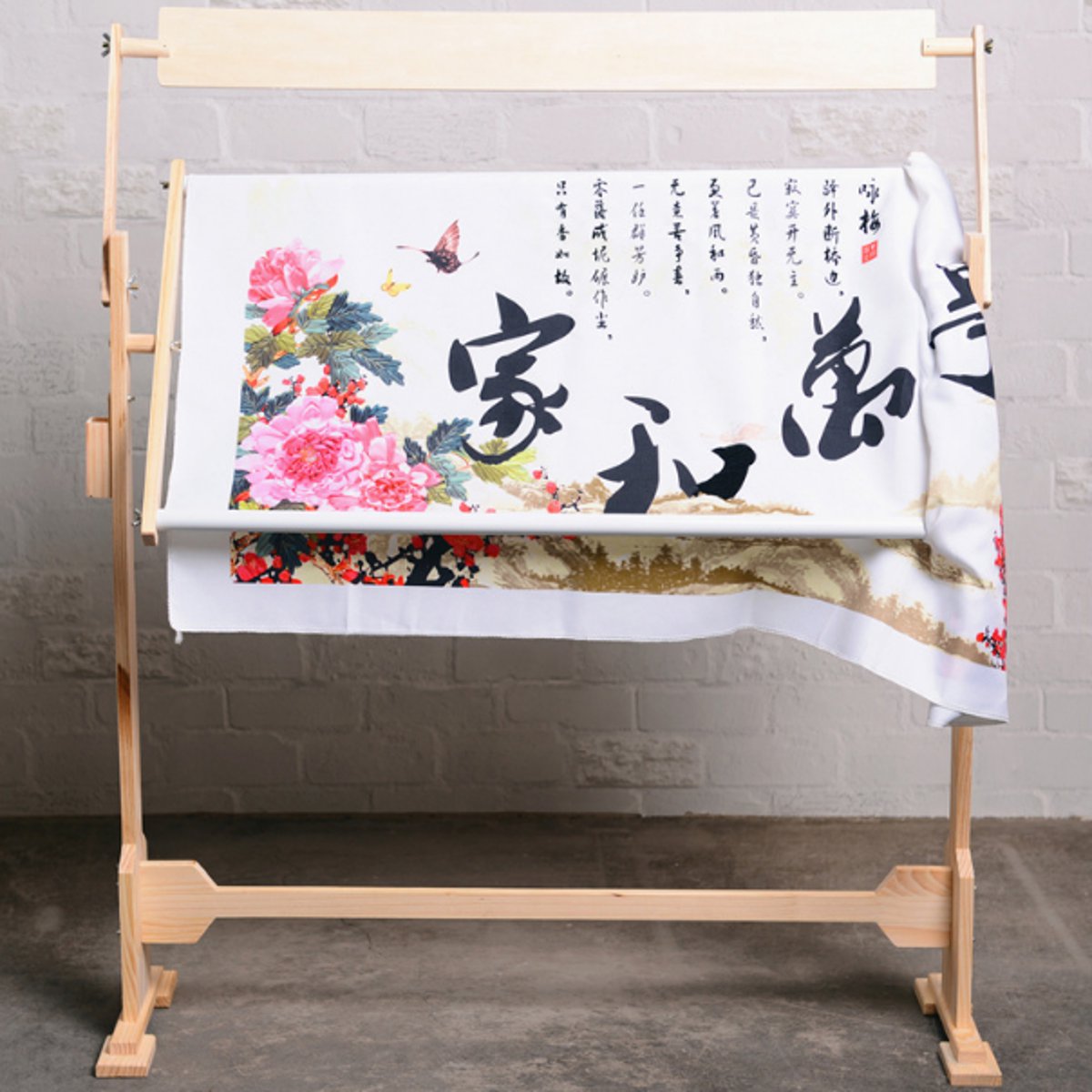 3 Size Adjustment Solid Wooden Frames Tabletop Cross Stitch Frame Embroidery Floor Stand for Needlework Sewing Handmade Tools