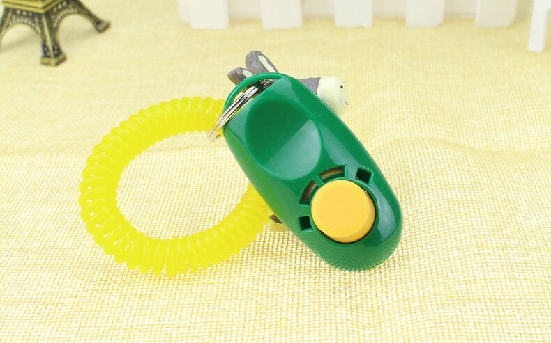 Hond Training Aids Labrador Hond Clicker Training Franse Bulldog Pet Training Clicker Duitse Herder Turbo Fluitje Dierbenodigdheden: green