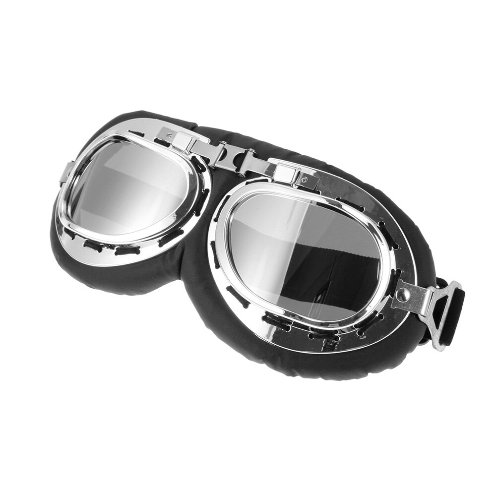 Retro vintage moto clássico óculos de proteção da motocicleta óculos proteção uv proteção à prova vento: 1