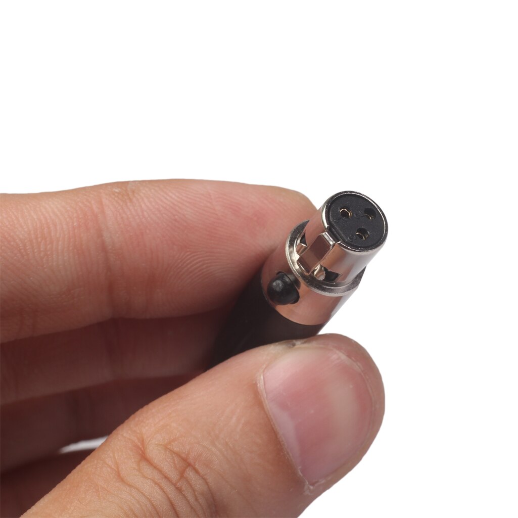 1 paar Mini 3Stift XLR Männlich Weiblich Stecker Reinem Kupfer Gehäbenutzen Anti-störungen Wirkung Audio- Stecker für Mic Lözehn gerade