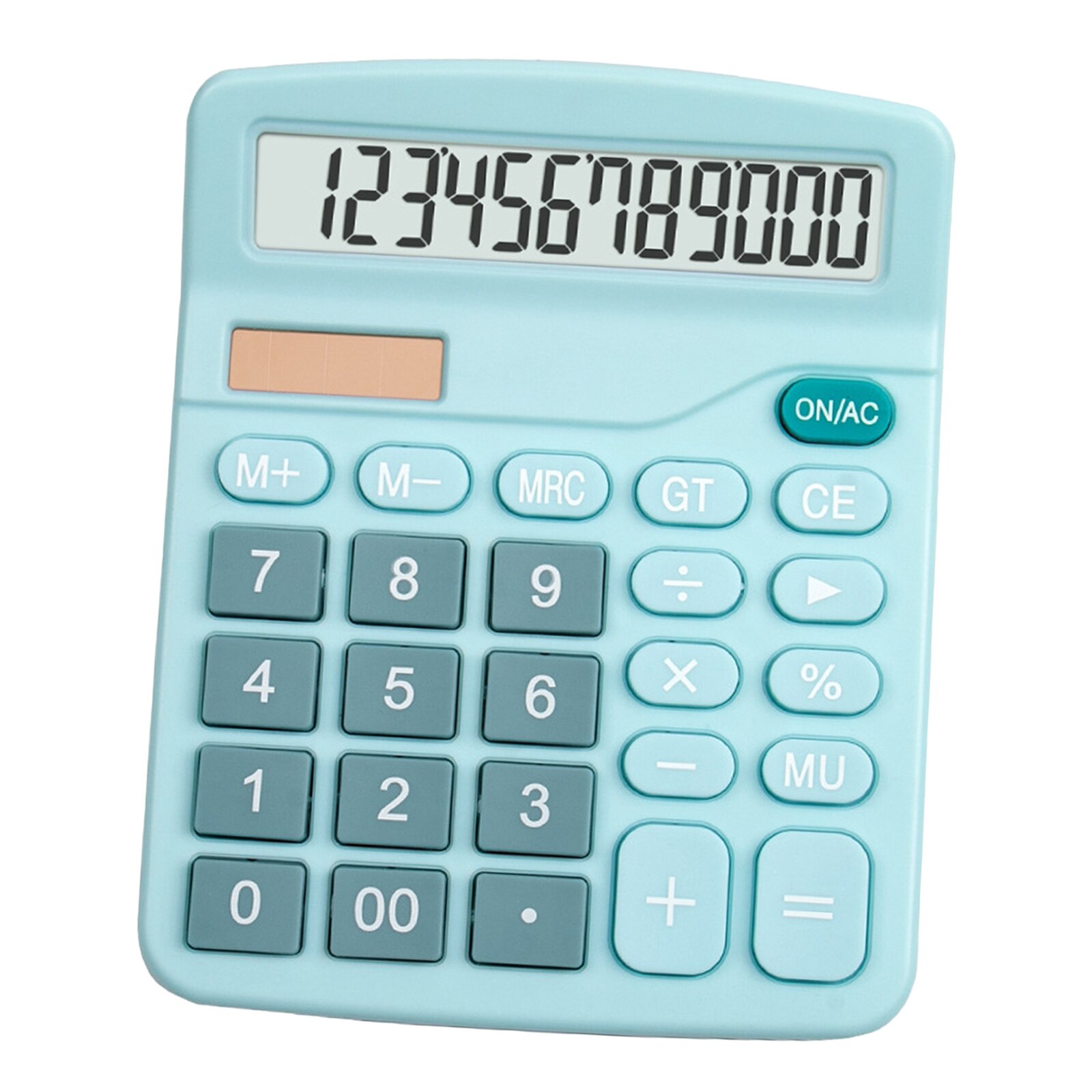 Office Handheld Desktop Calculator Dual Solar Power Business Accounts Pink