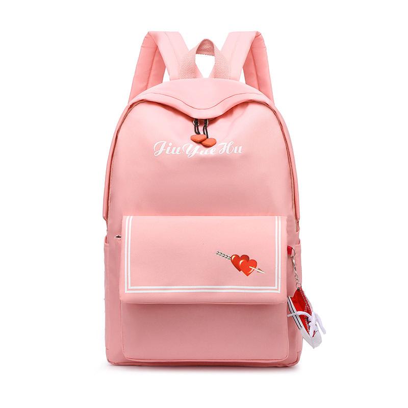 lässig Frauen Rucksack Nylon Rucksack Wasserdichte Schulter Tasche Weibliche Rucksack Schule Tasche Für Teenager Mädchen Mochilas Mujer Tornister: rosa