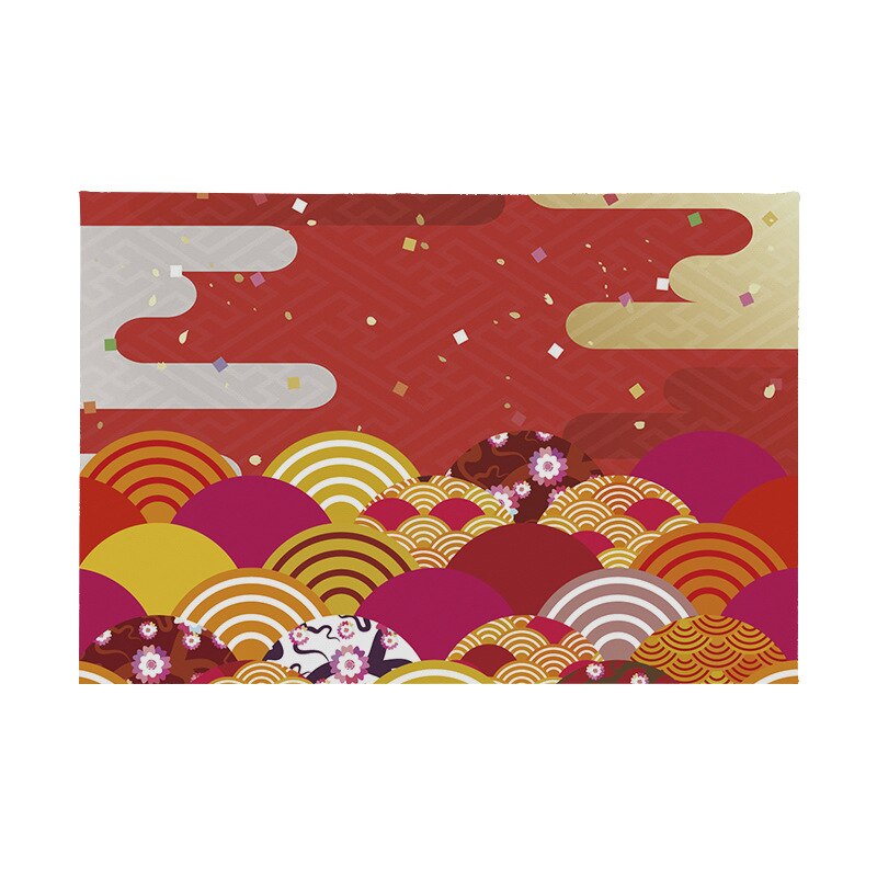 Mantel Individual de estilo japonés para mesa, alfombrilla aislante antideslizante para escritorio, arte japonés , pintura, posavasos único de 45x30cm: 6