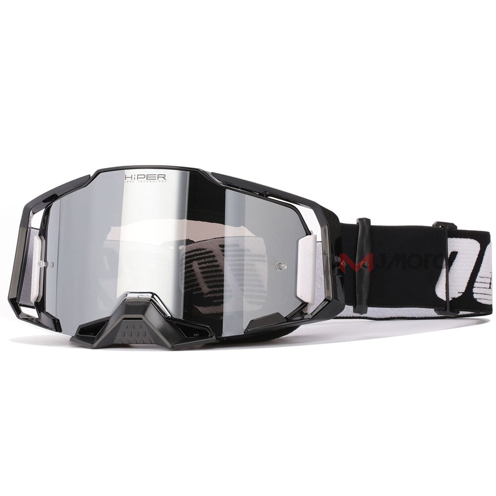 2022 Armega Motorrijden Bril Off-Road Anti-Fog Lens Motocross Goggles Ski Dirt Bike Cycling Moto Bril: Black