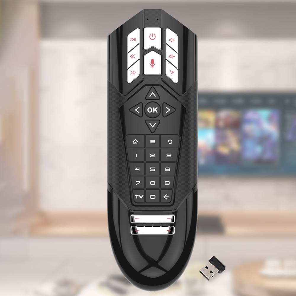 Air Mouse Wireless Somatosensory IR Learning Voice TV Remote Controller Squirrel Infrared Learning Double-Sided Somatosensory