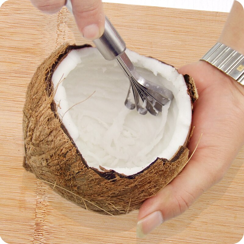1pc Stainless Steel Shredded Coconut Scrape Coconut Meat Home Fish Scale Planer