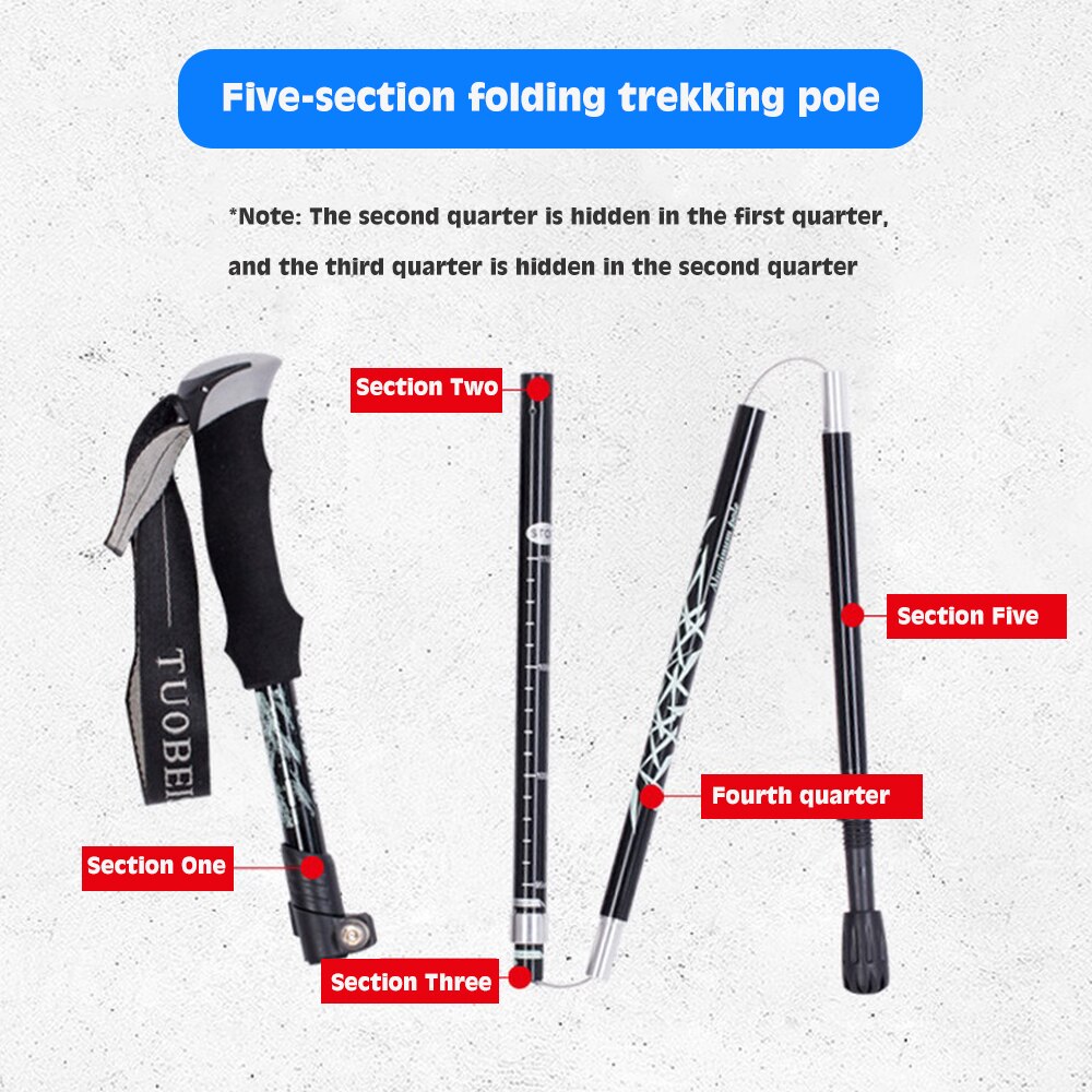Walking Poles Carbon Fiber Trekking Poles Ultralight Folding Collapsible Trail Running Hiking Walking Sticks Lightweight Canes