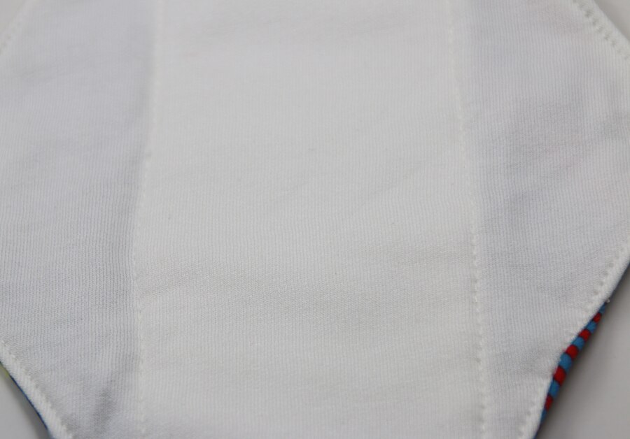 [usurpon] 5 st 18*25cm tvättbara mensskydd i tyg med bindor i bambu bomull menstruationsskydd återanvändbara bindor