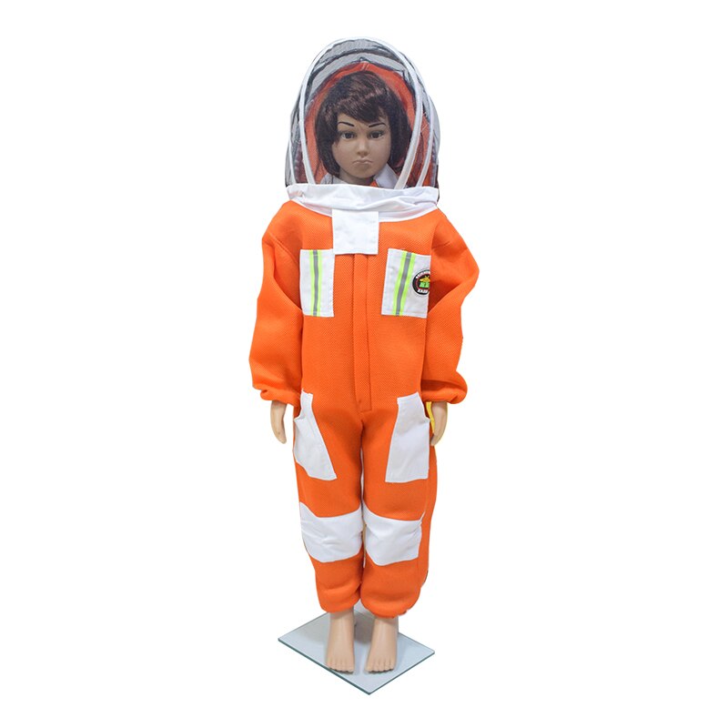Combinaison de protection apiculture professionnelle pour enfants, combinaison en tissu de coton à Air 3D avec voile de Style clôture, équipement apiculteur