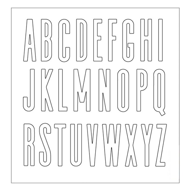 Tutte le lettere contorno e impostato di timbri solidi numeri di alfabeti timbri in silicone trasparente per fai da te decorare carte goffratura carta artigianato: ST0477A1