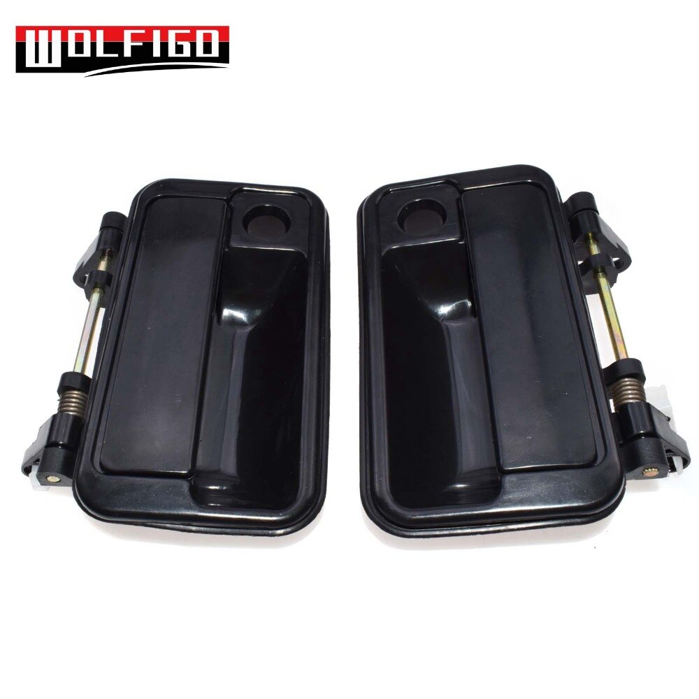 WOLFIGO Exterior Outside Front Left Right Door Handle Fit Suzuki Swift Geo Metro 1989-1994 8282060B025PK, 8281060B025PK