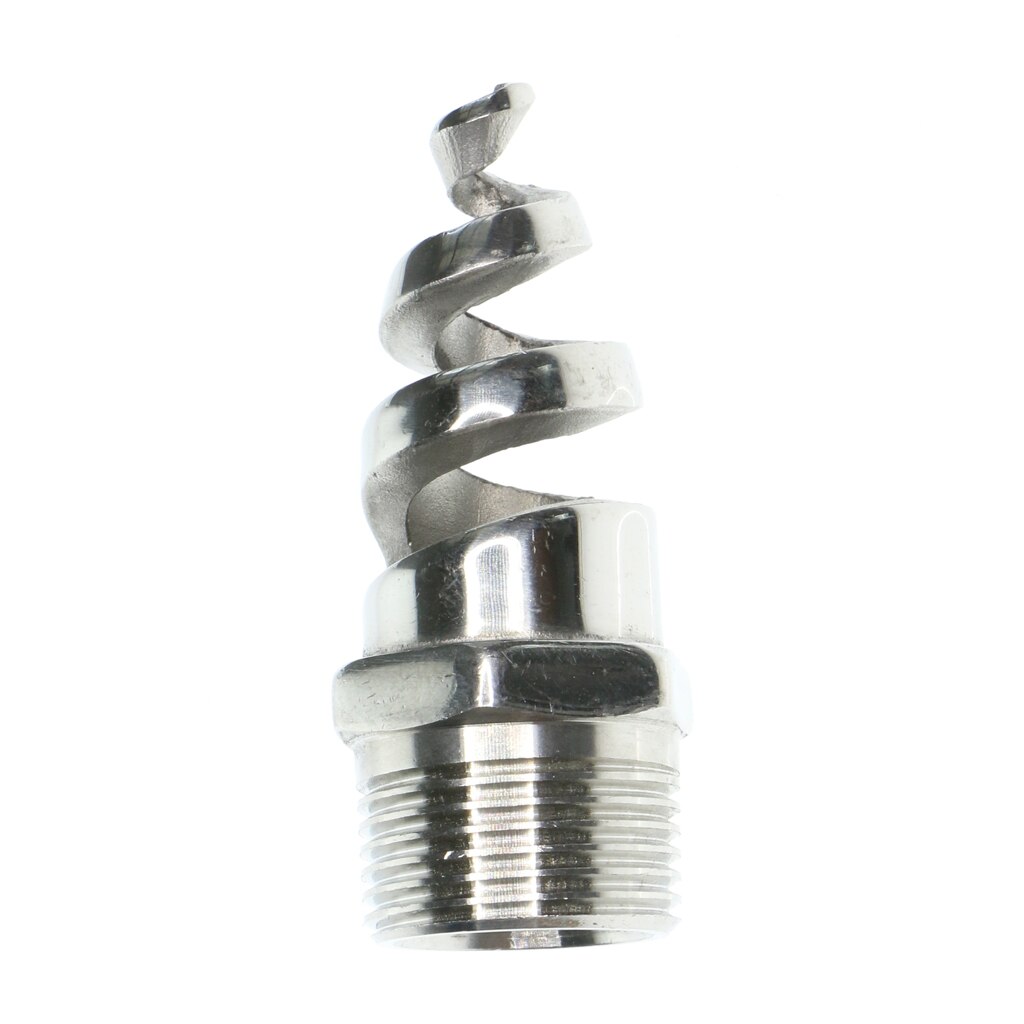 Stainless Steel Spiral Cone Spray Water Nozzle Sprinkler Heads 0.25inch