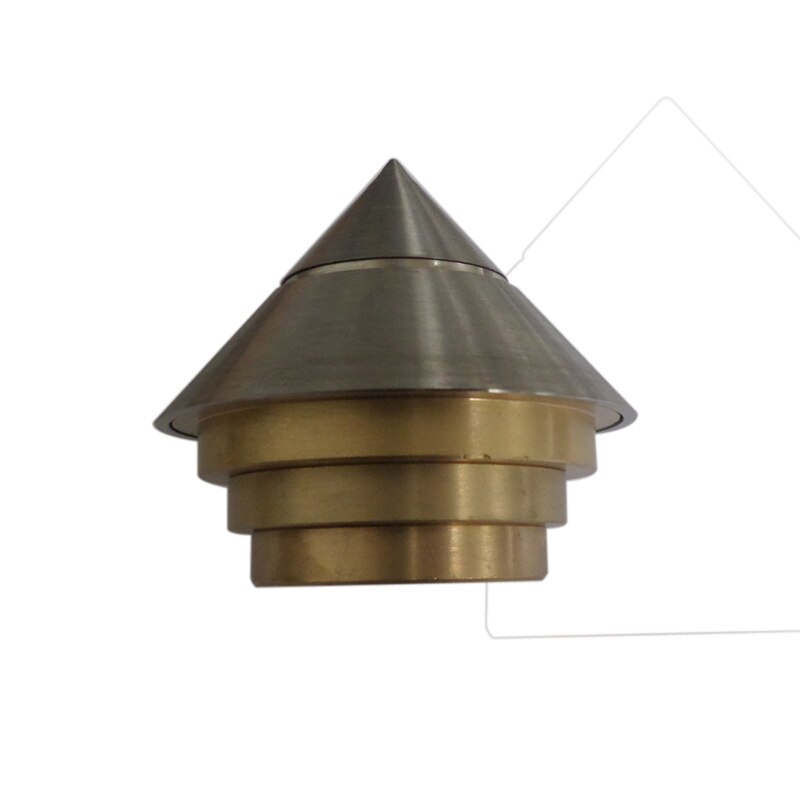 2 Pcs D25mm Stainless Steel Curtain Rod Decorative Head Cone, Curtain Accessories Finials for Window Decoration