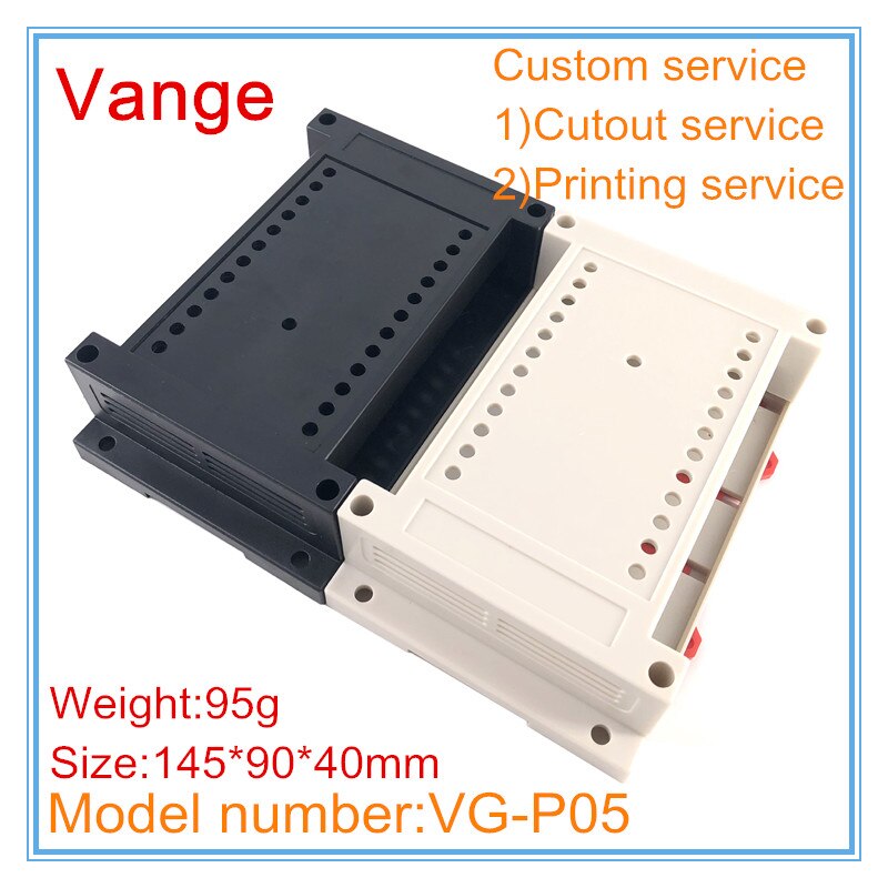 5 Stks/partij Plc Behuizing Industriële Controle Systeem Case 145*90*40Mm Abs Plastic Doos Behuizing Diy Voor elektrische Module Apparaat