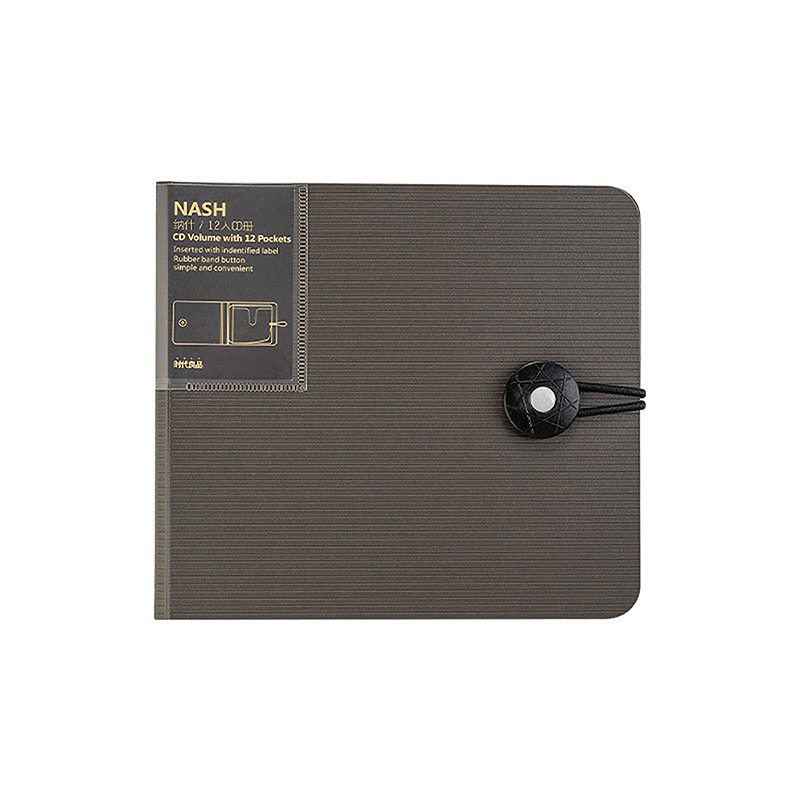 Transparent Color Plastic Disc CD Case DVD Holder Wallet Storage Bag Organizer Cover Bag Box CD DVD Album Box Cases With Buckle: army green