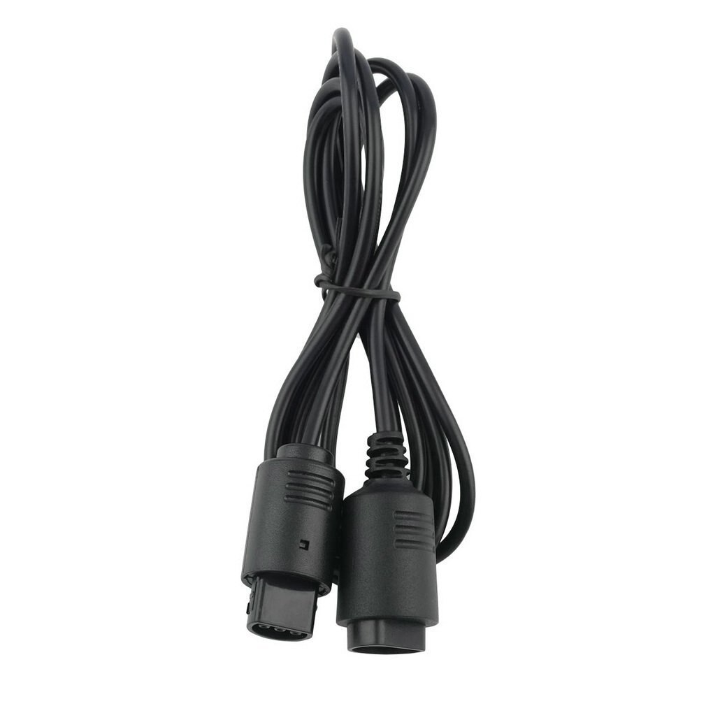 Foot Length Extension Cable Cords 6 Ft/1.8 Meter for Nintendo N64 Controller and Console with N64 Controller Ports Black