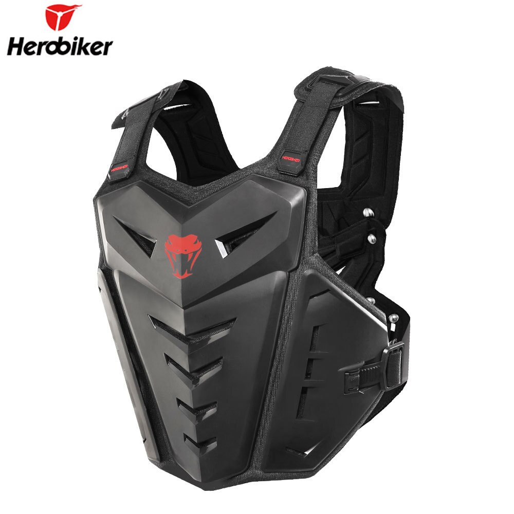 HEROBIKER MC1007 Motorfiets Bescherming Motocross Racing Armor Motorrijden Body Bescherming Jas Met Een Reflecterende Strip
