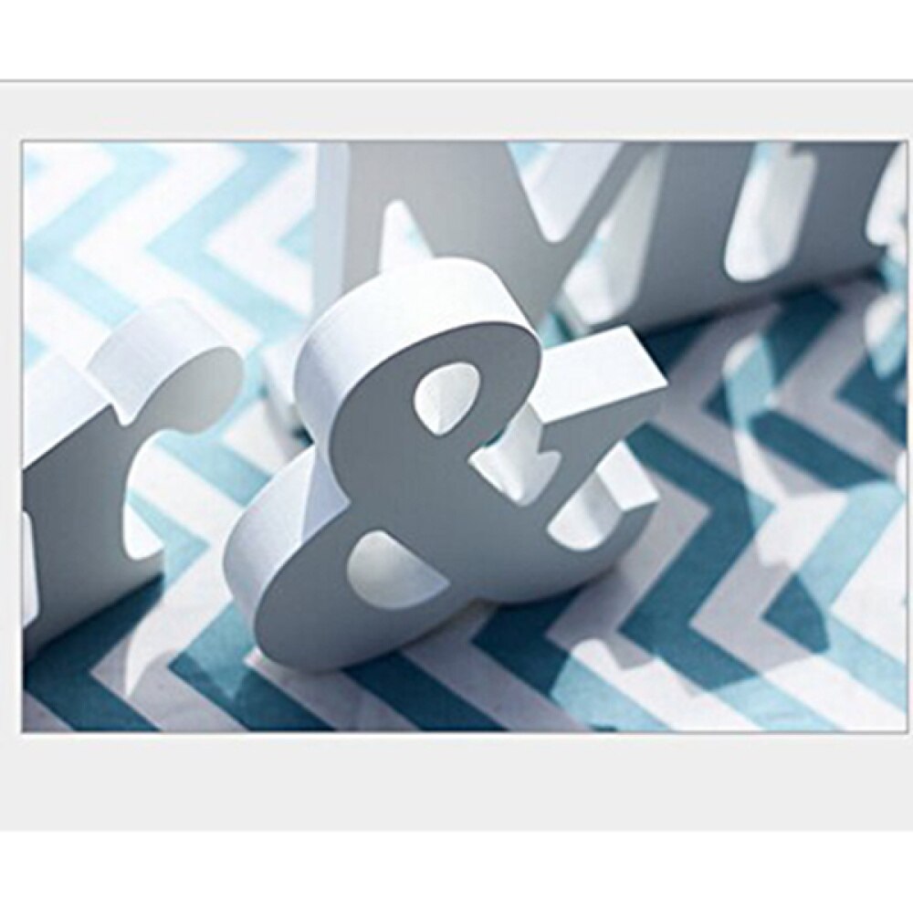 MR & MRS Wooden Letters Wedding Decoration Wedding (White)