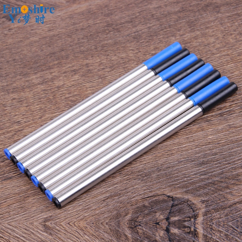 10 Pieces/lot Roller Pen Refill Roller Ball Pen Refill For School Office Supplies Blue Ink Black Ink Refill P007