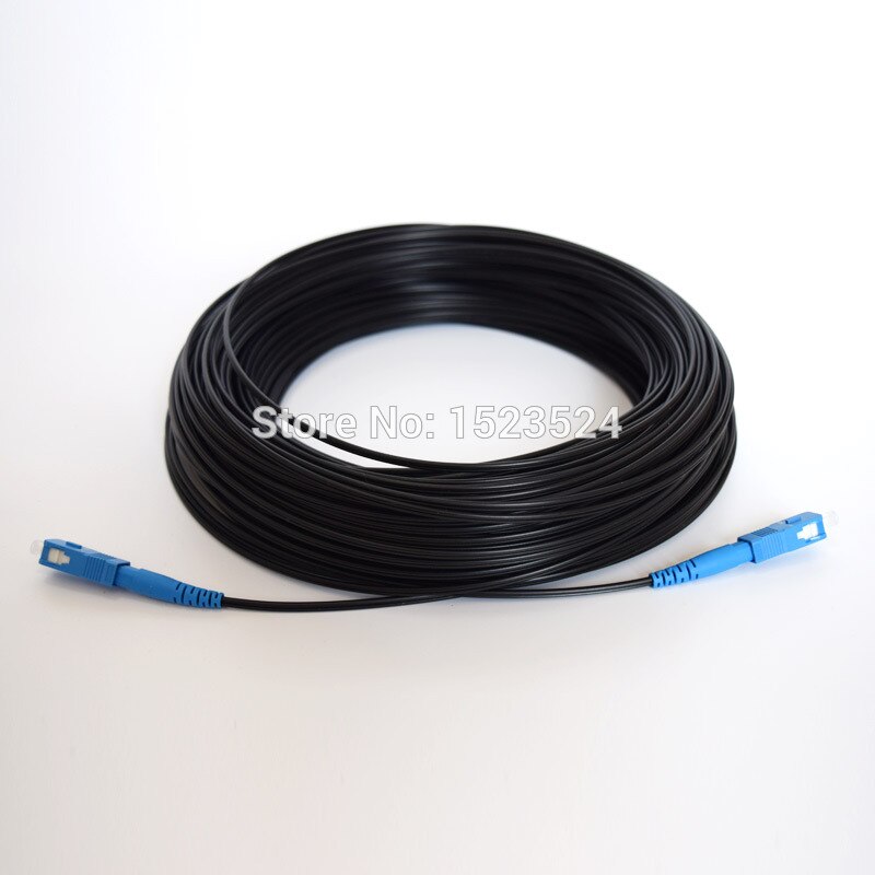 Cable de conexión de fibra óptica FTTH, 50 M, SC a SC, Simplex, monomodo, SC-SC, 50 metros