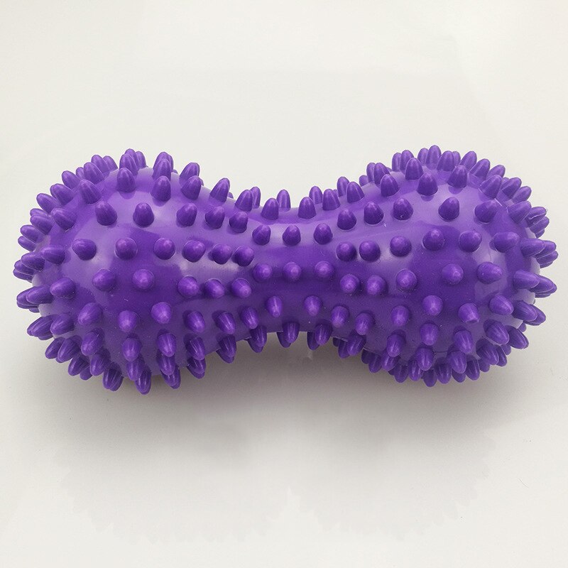 Pinda-vormige massage yoga fitnessbal pvc stressverlichtend lichaams- hand- en voetmassage-apparaat gezondheidszorghulpmiddelen: Blauw