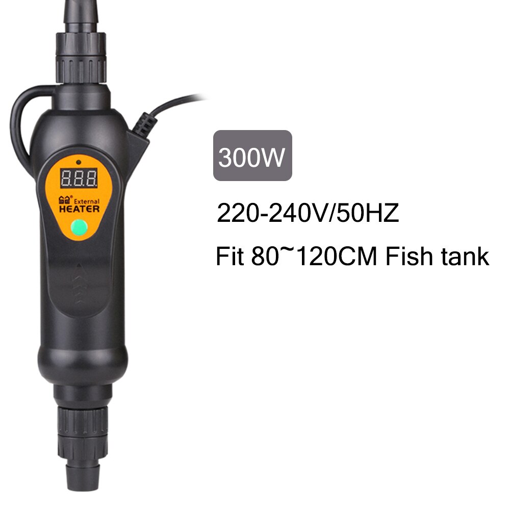 Sunsun 220-240V/50Hz 300W/500W Aquarium External Heater Fish Tank Adjustable 20-35℃ Temperature Control Sensitive Display: 300W / UK Plug