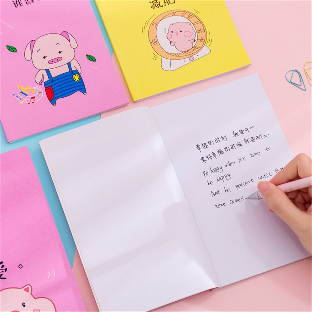 50 sheets Reusable Erasable Notebook Notepad Note Pig cartoon notepad note book as girl save paper School Office Stationery