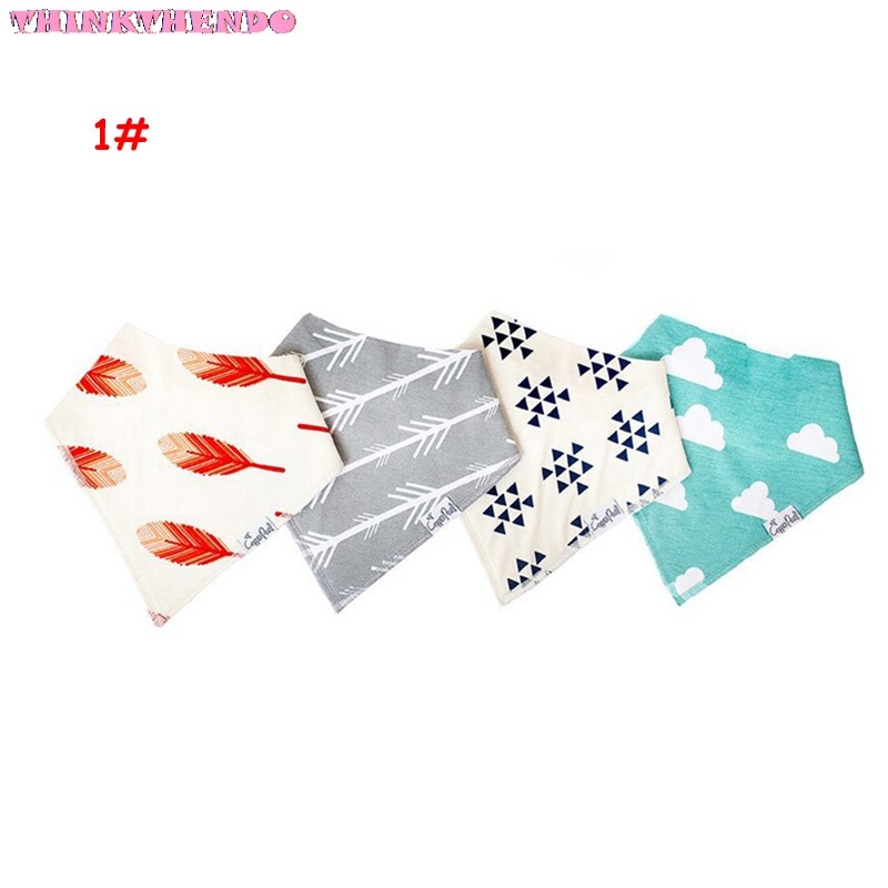4 stuks baby slabbetjes voor jongens en meisjes, boerdoeken, waterdichte slabbetjes, bandana 's  e06f