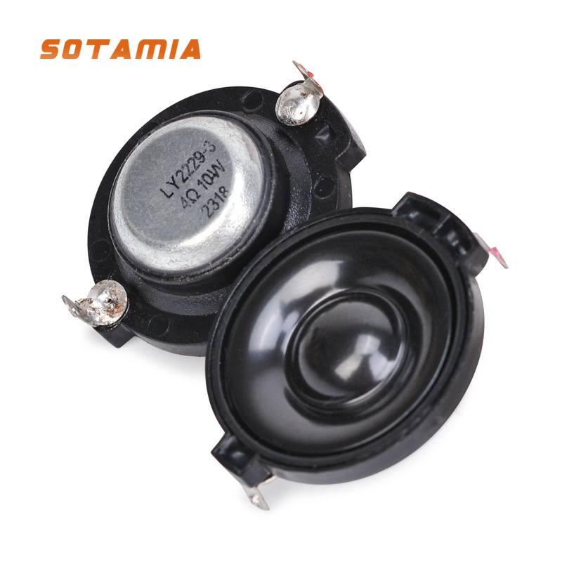 Sotamia 2 st 31mm minidiskant 4 ohm 10w ml membrandiskant högtalare plastfäste ljudhögtalare gör-det-själv bluetooth-högtalare