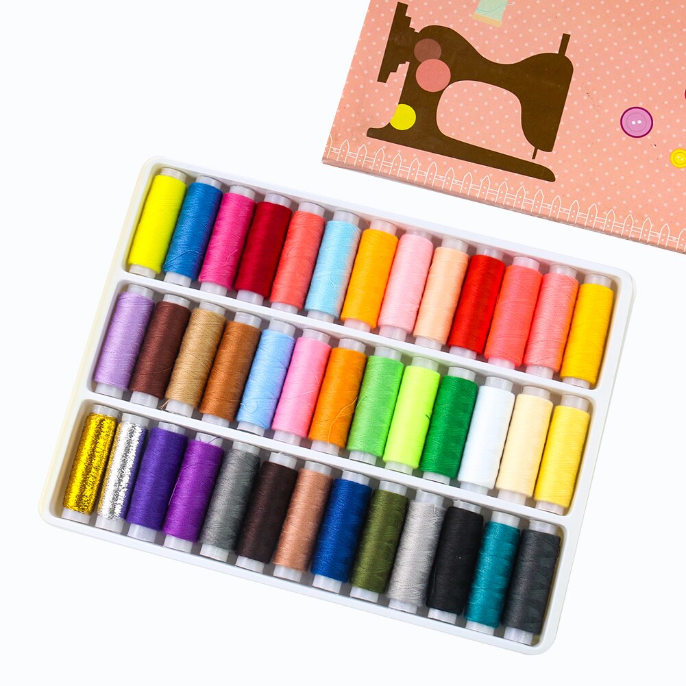 39-color sewing thread hand-stitching needle thread set repairing clothes thread home travel portable small thread roll