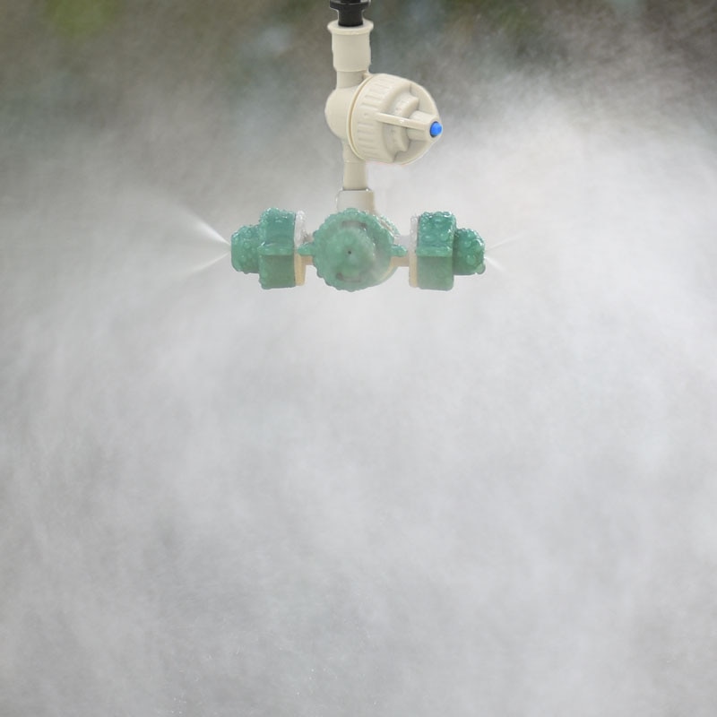 Hanging mist sprinkler Cross anti drip misting nozzle With barbed connector Misting Sprinkler For Greenhouse irrigation 50set