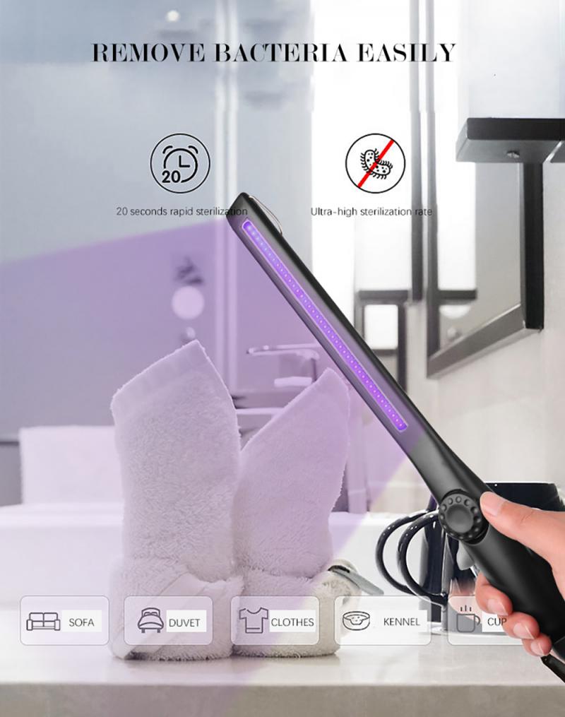 Portable USB Charging UV Ultraviolet Lamp Germicidal Lamp Ozone Sterilizer Mite Lights Disinfection Stick Germicidal Lamp