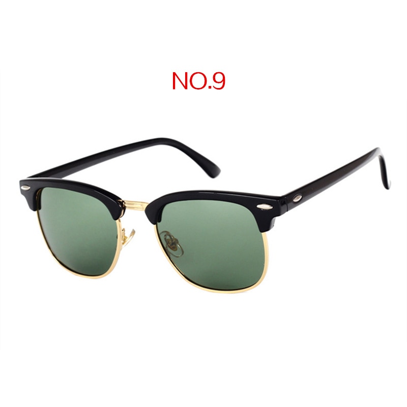 Yooske polariserede solbriller kvinder mænd klassisk mærke vintage firkantede solbriller kørsel spejl  uv400 til auto bil: No9