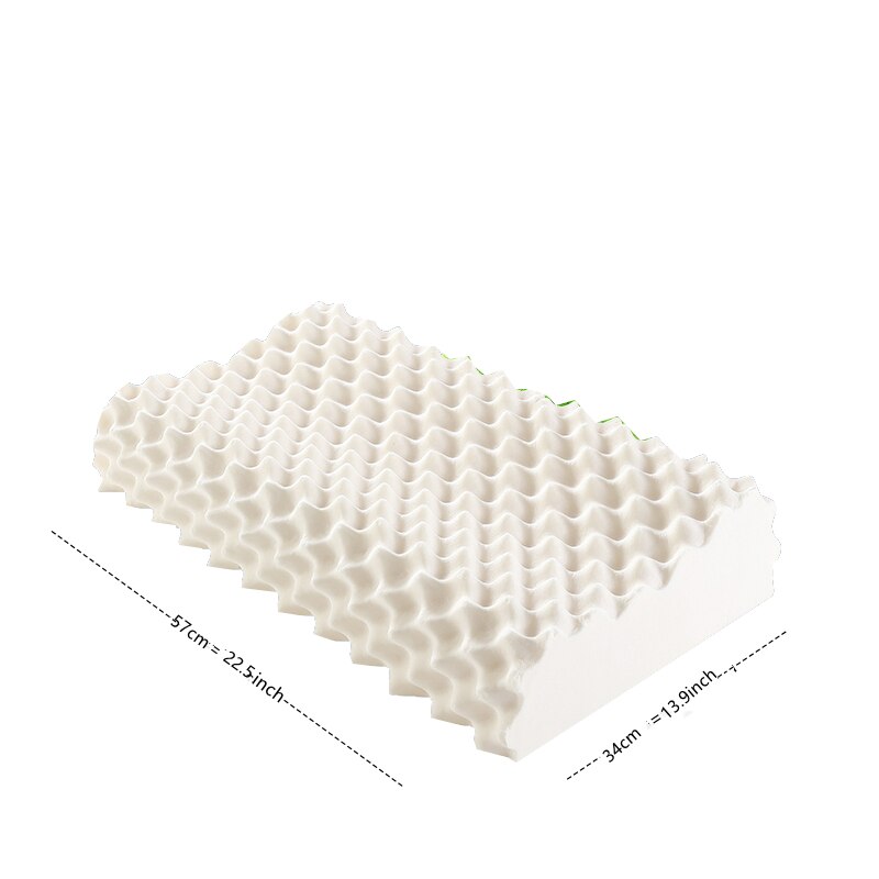 Kuup Thailand Natuurlijke Latex Orthopedische Massage Kussen Zachte Nek Cervicale Wervelkolom Beschermd Remedial Grote Wervels Kussen 34*57Cm