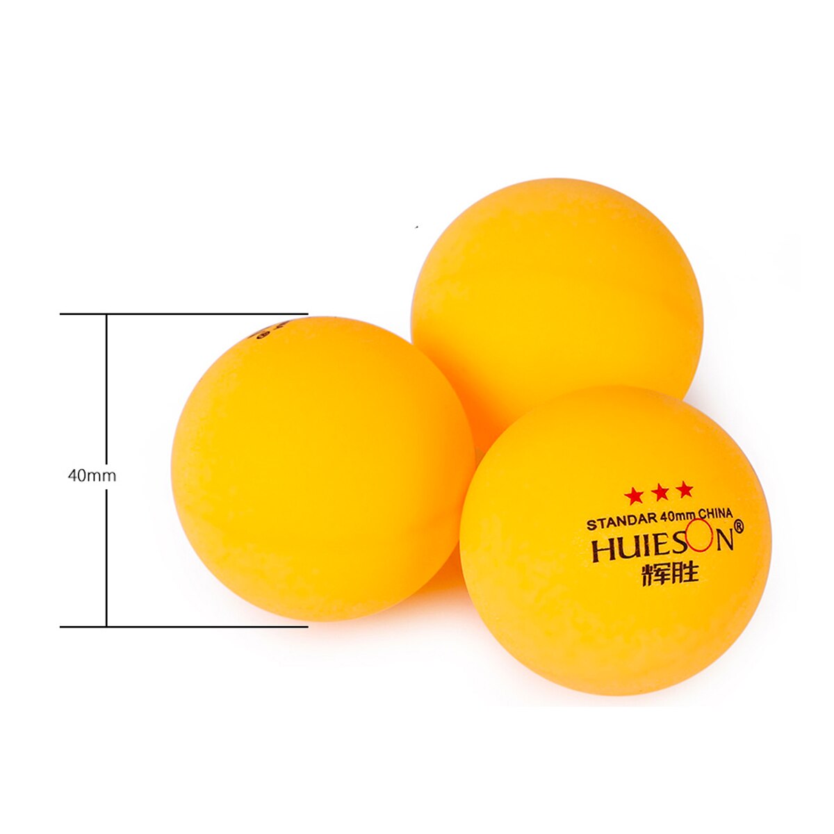 100 Pcs 3-Star 40mm 2.9g Table Tennis Balls Ping pong Ball White Orange Pingpong Ball Amateur Advanced Training Ball: Yellow