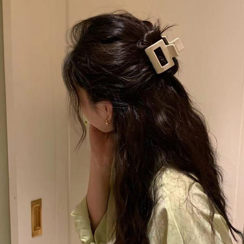 Pinzas cuadradas huecas para el cabello para mujer, pasadores de plástico, pasadores, pinzas para cola de caballo, cangrejo, accesorios para el cabello