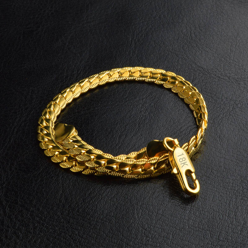 Curb Kubanischen Kette Gold Farbe Armbänder Für Männer Frauen Punk Hip Hop Männlichen Edelstahl Armband Armreif Erklärung Schmuck