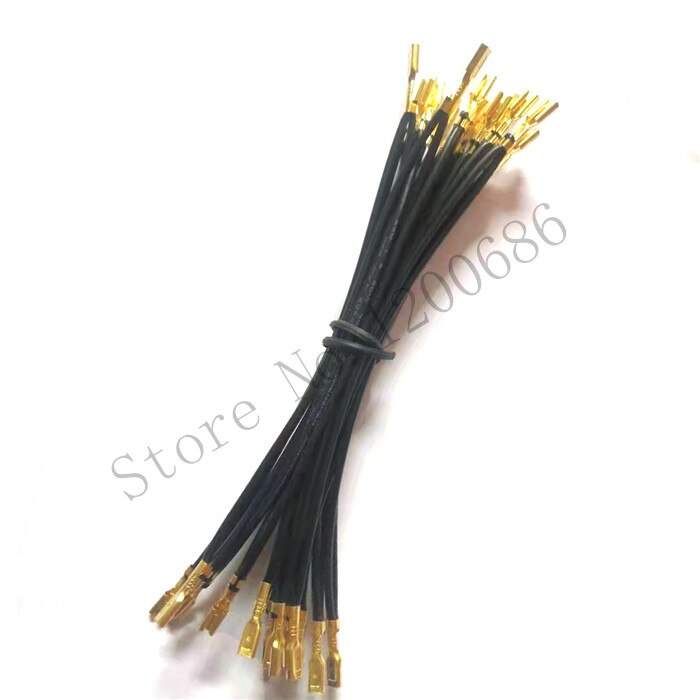 20AWG 12Cm Uit Elkaar 2.8Mm 30 Daisy Geketend 110 Quick Connectors Kabelboom Arcade Drukknop Micro Switch grond Draad