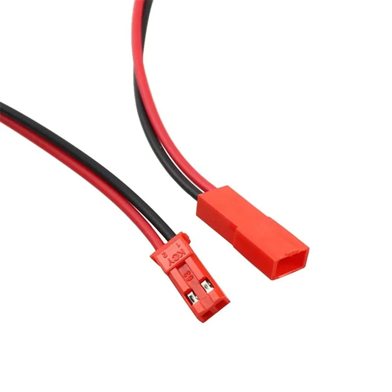 JST macho e fêmea Plug cabo conector fio para brinquedos RC bateria, lâmpada LED, 2 pinos, 100mm, 150mm, 10 pares