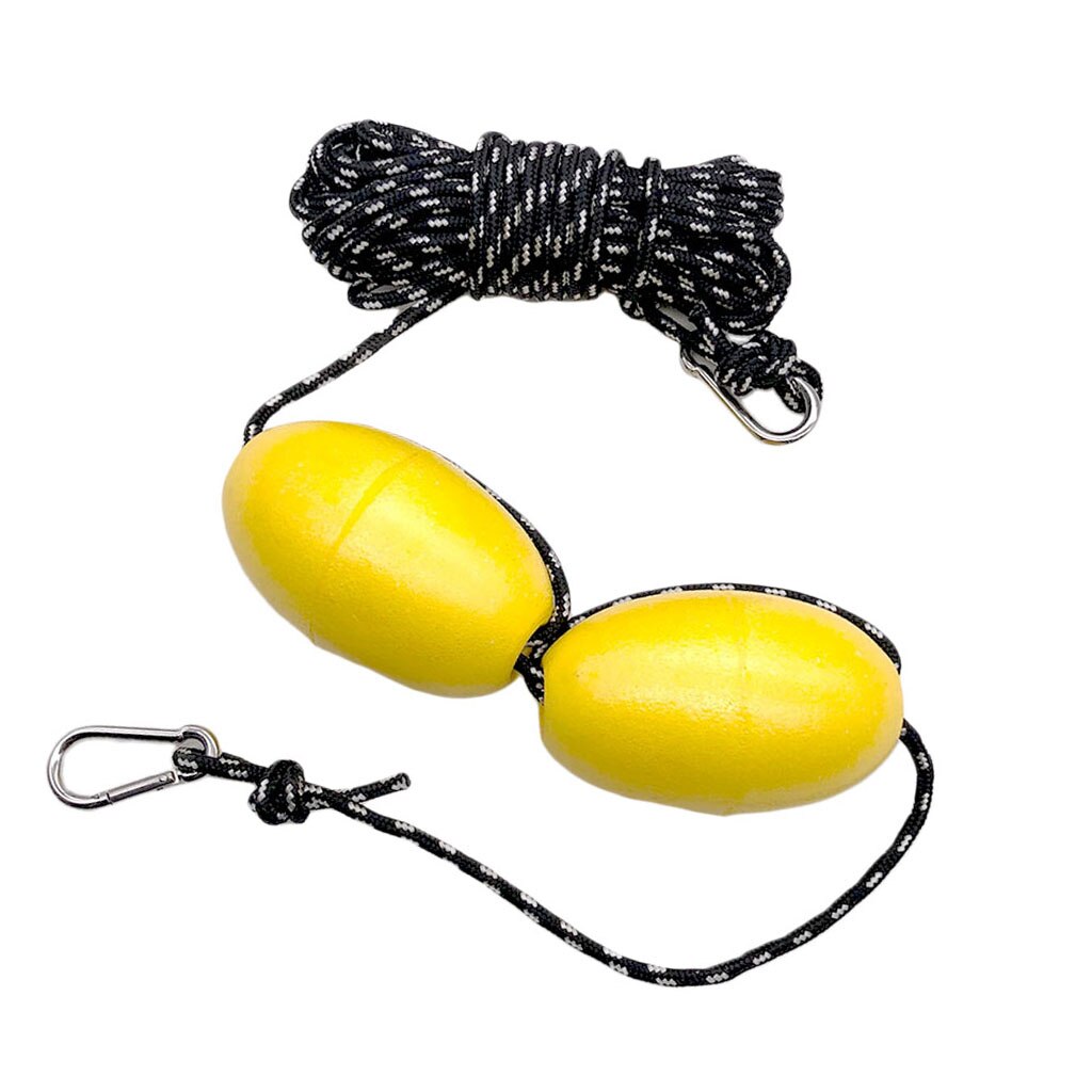 9m Kayak Tow Rope Boating Sailing Throw Anchor Line Cord Dual Floats Clips Drifting with Accessories