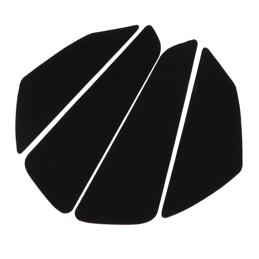 Black Rubber Gas Fuel Tank Traction Pad Anti Side Slip Protector for Honda